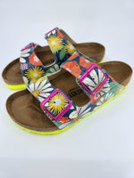 SUMMER BOUNTY: CUSTOM BIRKENSTOCKS  by REBECCA WOOLBRIGHT x Michael Grey