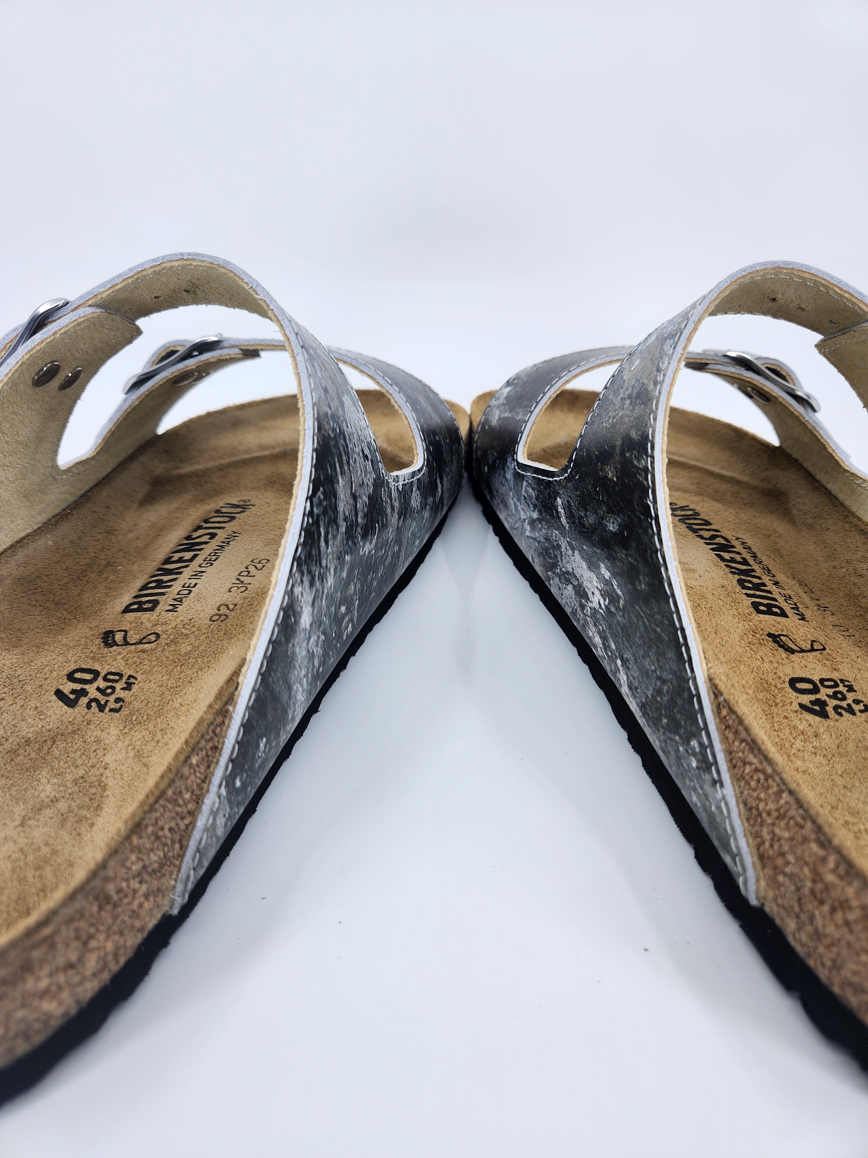 MONTANA SOOT:  CUSTOM BIRKENSTOCKS  by ANGIE CRAGWICK x Michael Grey