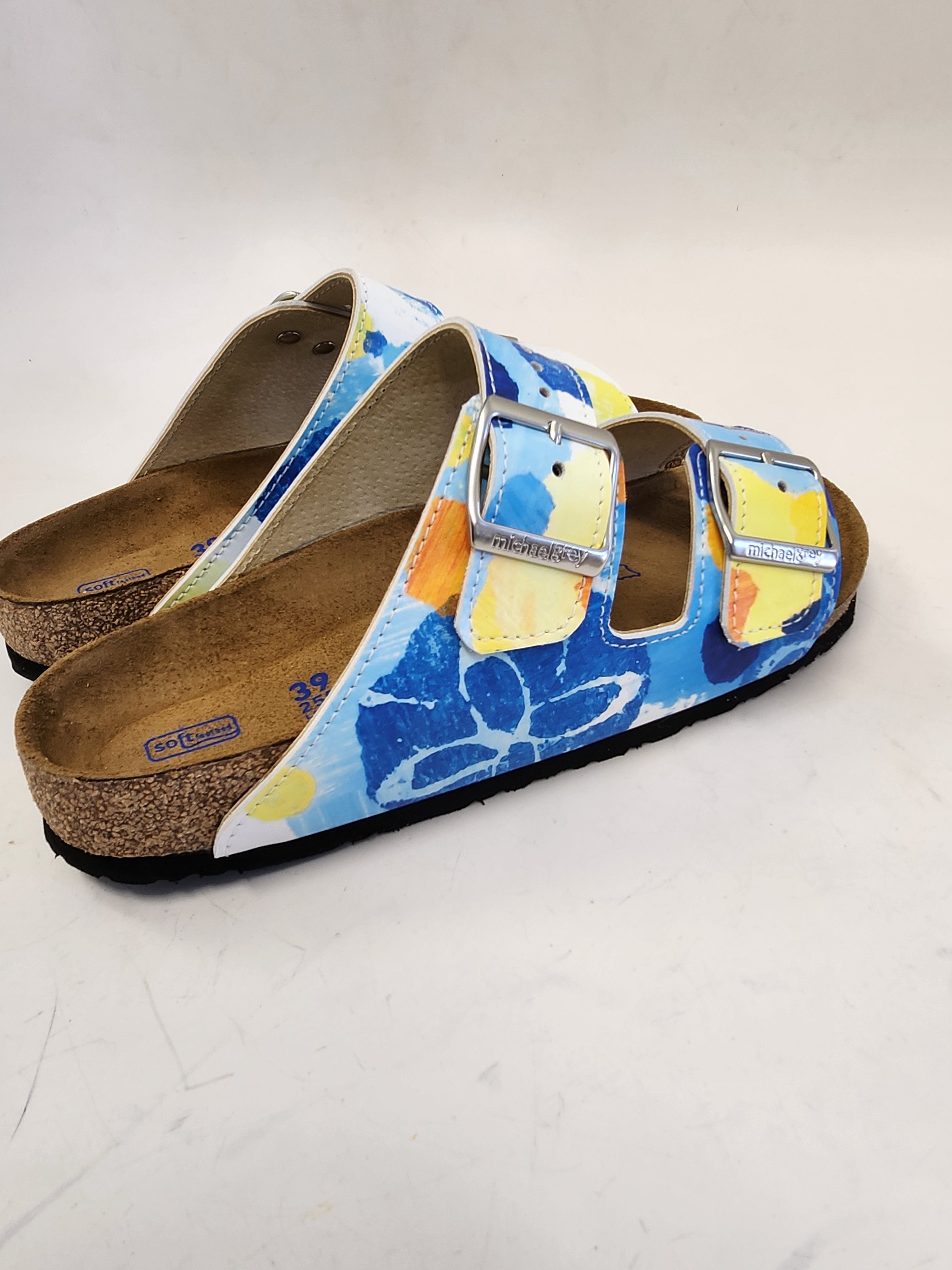 Beatrice aka the adventurer Betty:  CUSTOM BIRKENSTOCKS  by JULES GISSLER x Michael Grey