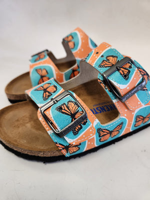 Greta aka The Environmentalist aka Gigi:  CUSTOM BIRKENSTOCKS  by JULES GISSLER x Michael Grey