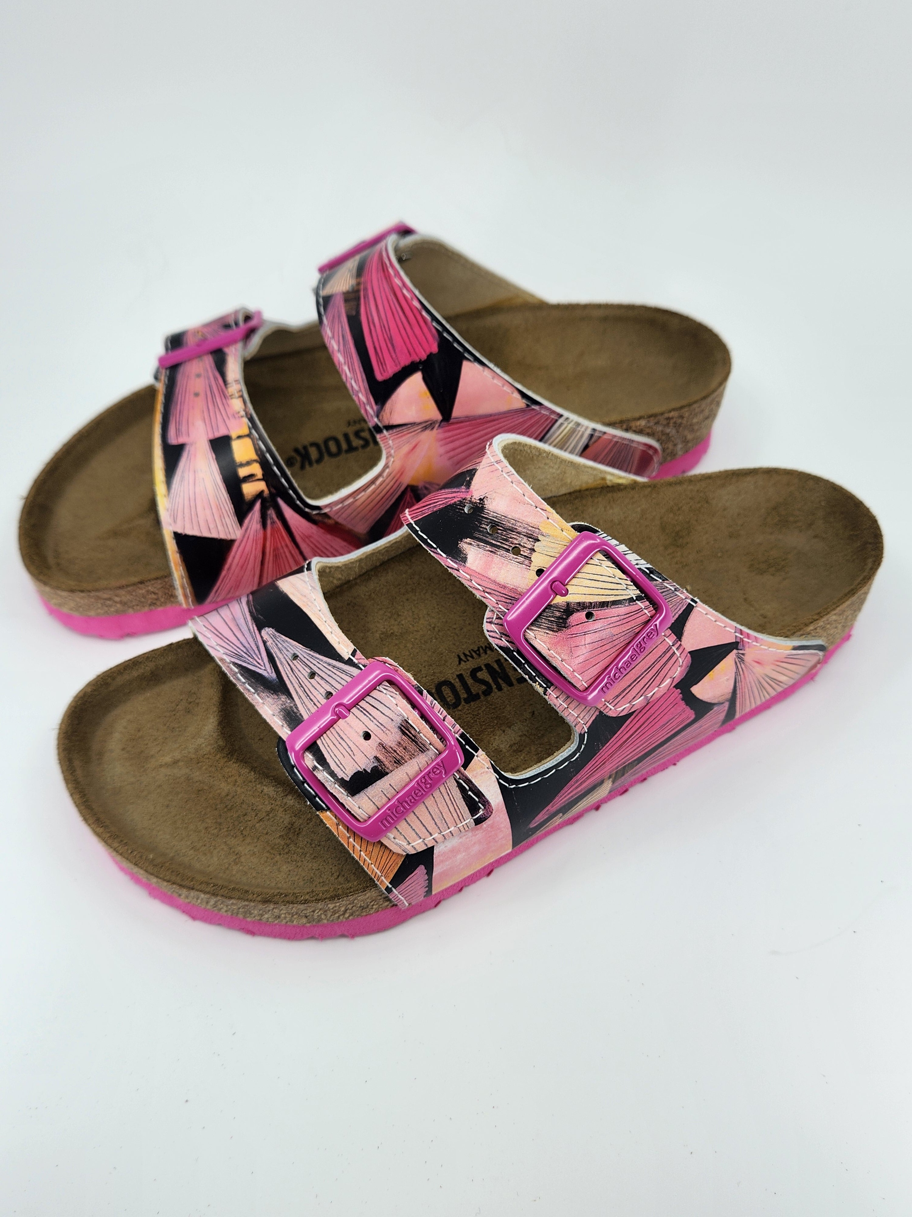 CELEBRATION OCCASION : CUSTOM BIRKENSTOCKS  by ABBY HOUSTON x Michael Grey