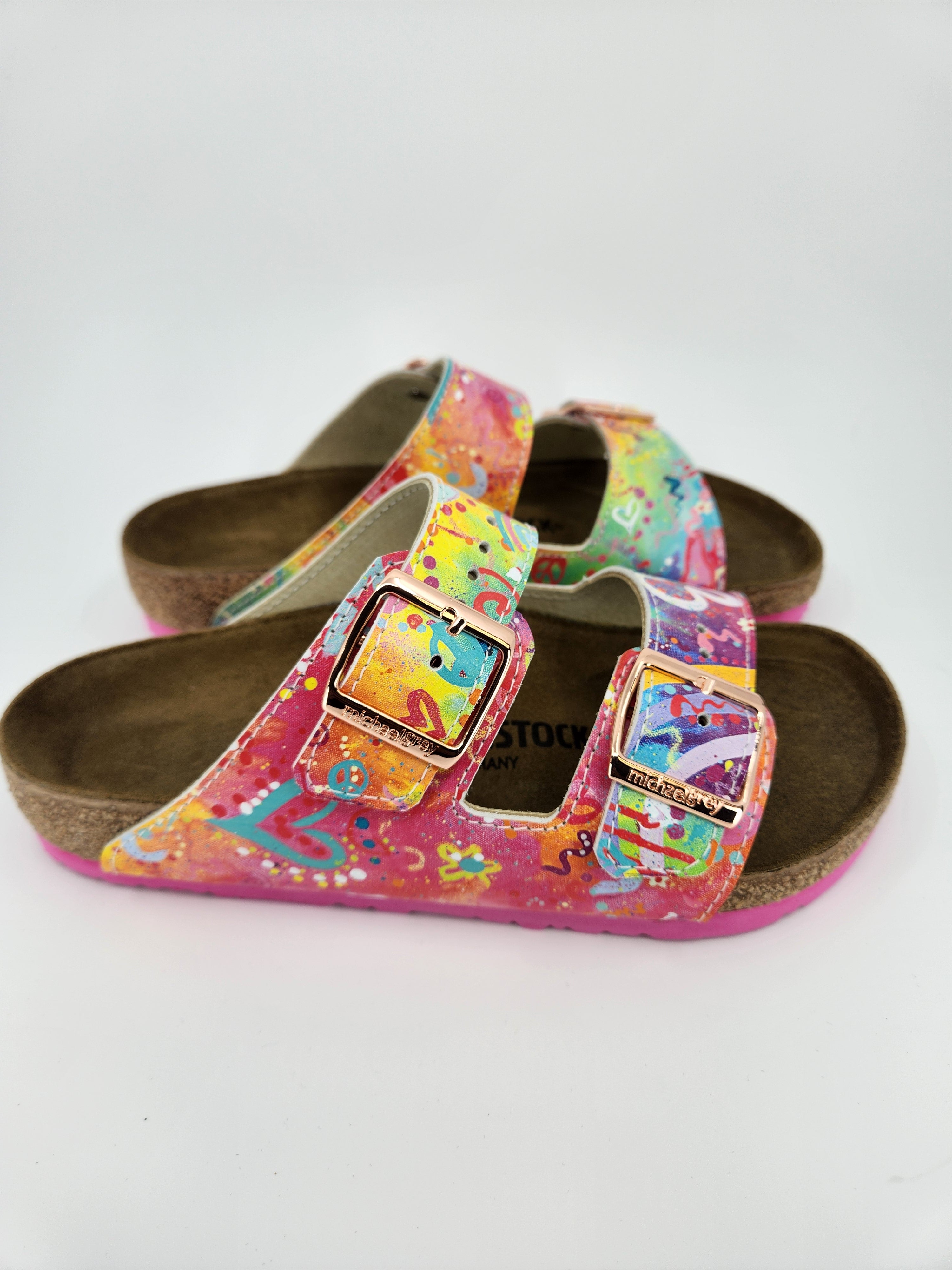 DREAMLAND : CUSTOM BIRKENSTOCKS  by VAL SULLIVAN x Michael Grey