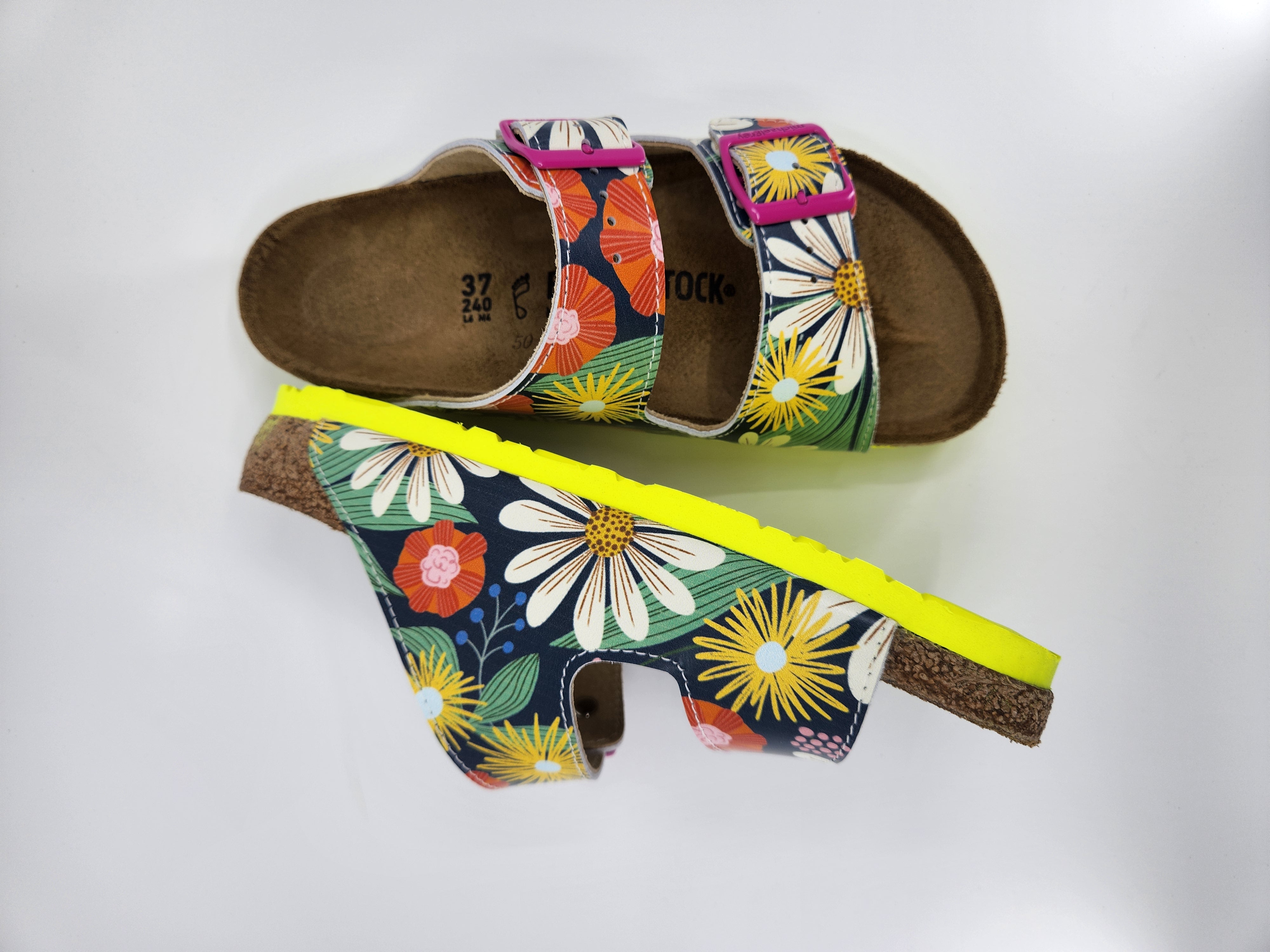 SUMMER BOUNTY: CUSTOM BIRKENSTOCKS  by REBECCA WOOLBRIGHT x Michael Grey