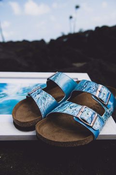 PIPELINE CUSTOM BIRKENSTOCKS  by MONIKA KUPIEC x Michael Grey