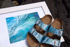 PIPELINE CUSTOM BIRKENSTOCKS  by MONIKA KUPIEC x Michael Grey