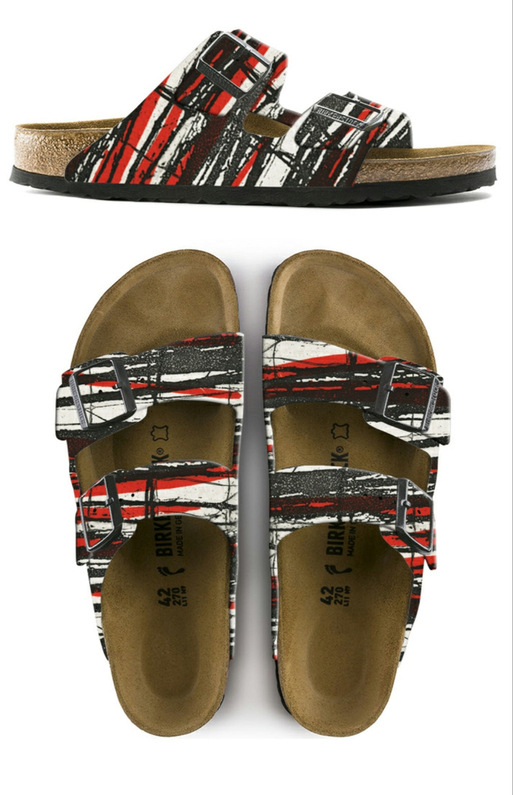 GETAWAYS custom Birkenstocks by Malgorzata Oakes x Michael Grey