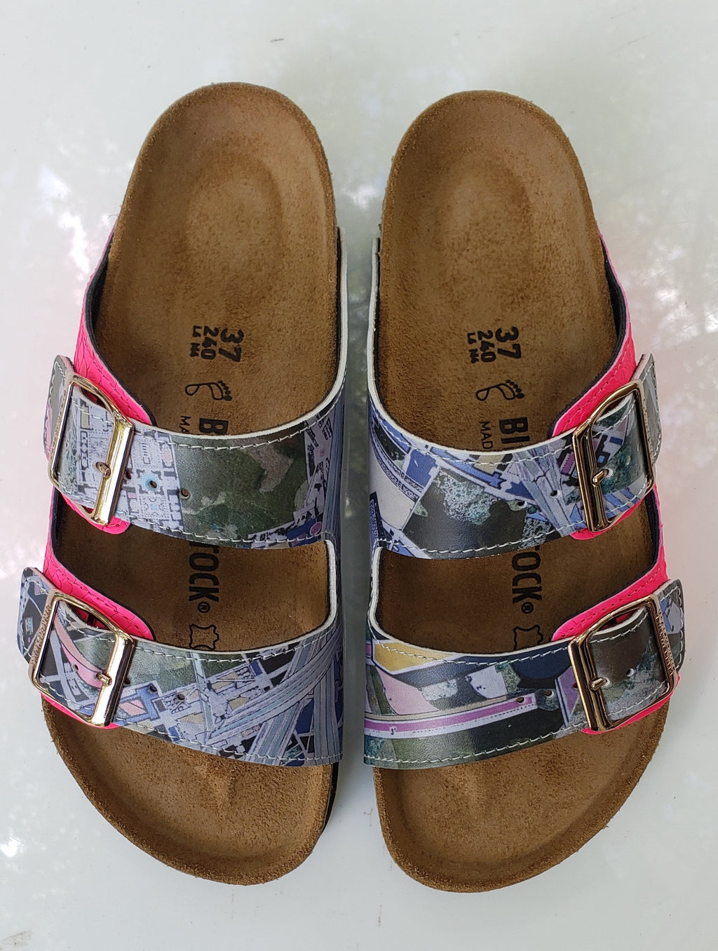 (TPB-0011 MIXED MEDIA): Custom Birkenstocks by Eric Mack x Michael Grey