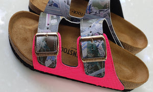 (TPB-0011 MIXED MEDIA): Custom Birkenstocks by Eric Mack x Michael Grey