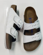 White Genuine Gator  custom Birkenstocks