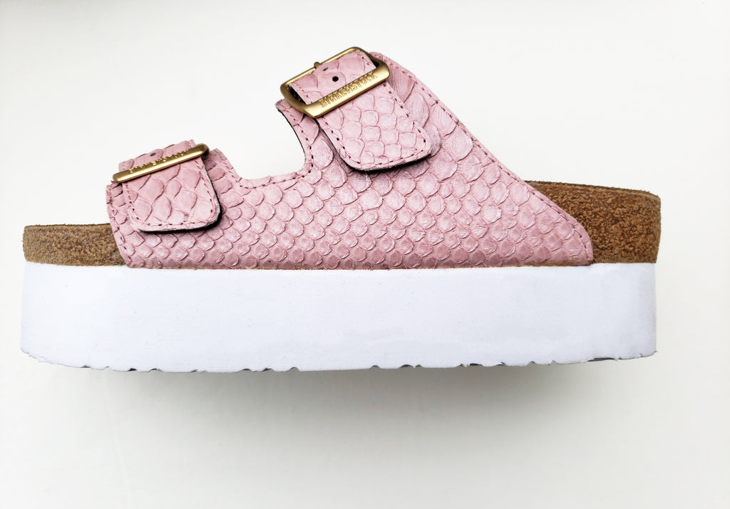 PINK PYTHON PLATFORM: CUSTOM BIRKENSTOCKS
