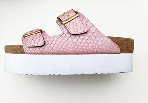 PINK PYTHON PLATFORM: CUSTOM BIRKENSTOCKS