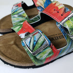 PARROTS: CUSTOM BIRKENSTOCKS  by MARIANNA KATSOULIDI x Michael Grey