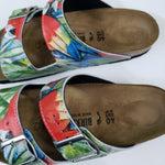 PARROTS: CUSTOM BIRKENSTOCKS  by MARIANNA KATSOULIDI x Michael Grey