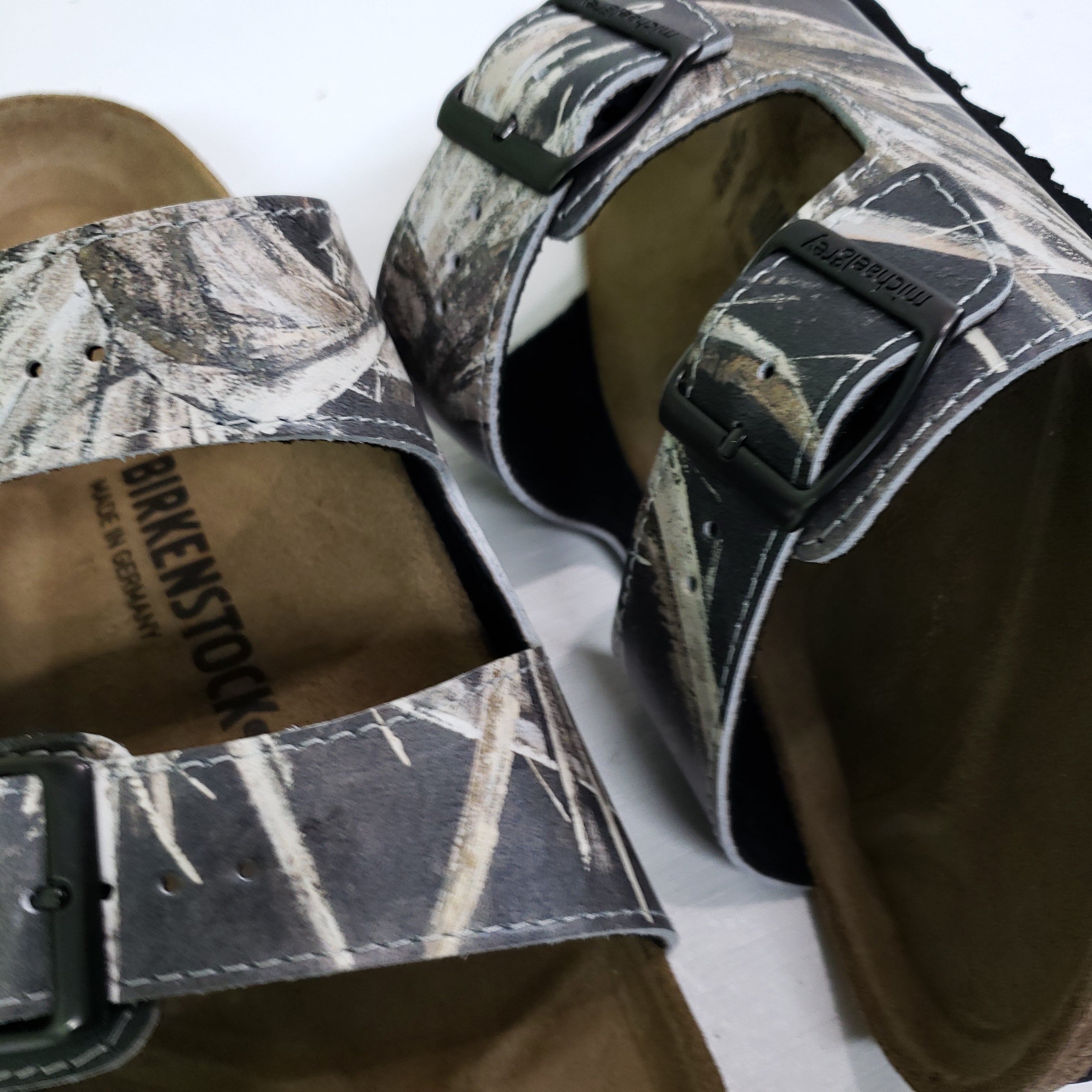 PARROTS: CUSTOM BIRKENSTOCKS  by MARIANNA KATSOULIDI x Michael Grey