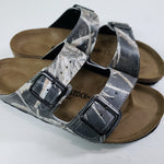 PARROTS: CUSTOM BIRKENSTOCKS  by MARIANNA KATSOULIDI x Michael Grey
