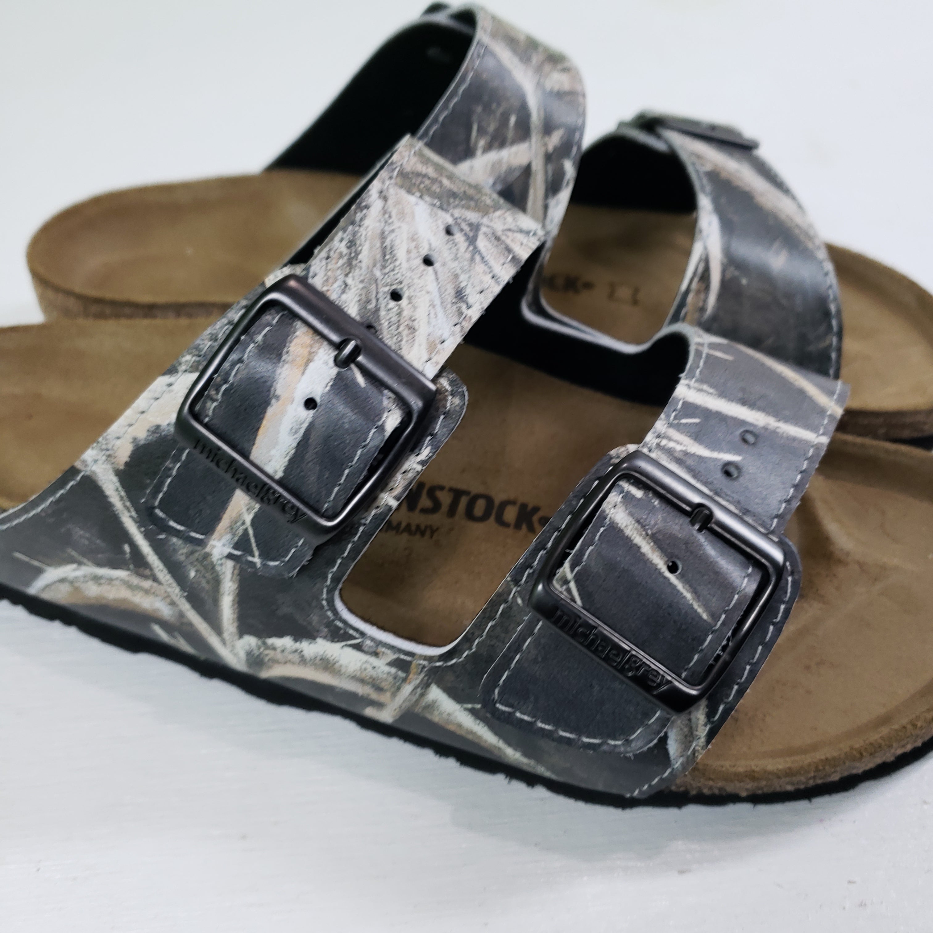 PARROTS: CUSTOM BIRKENSTOCKS  by MARIANNA KATSOULIDI x Michael Grey