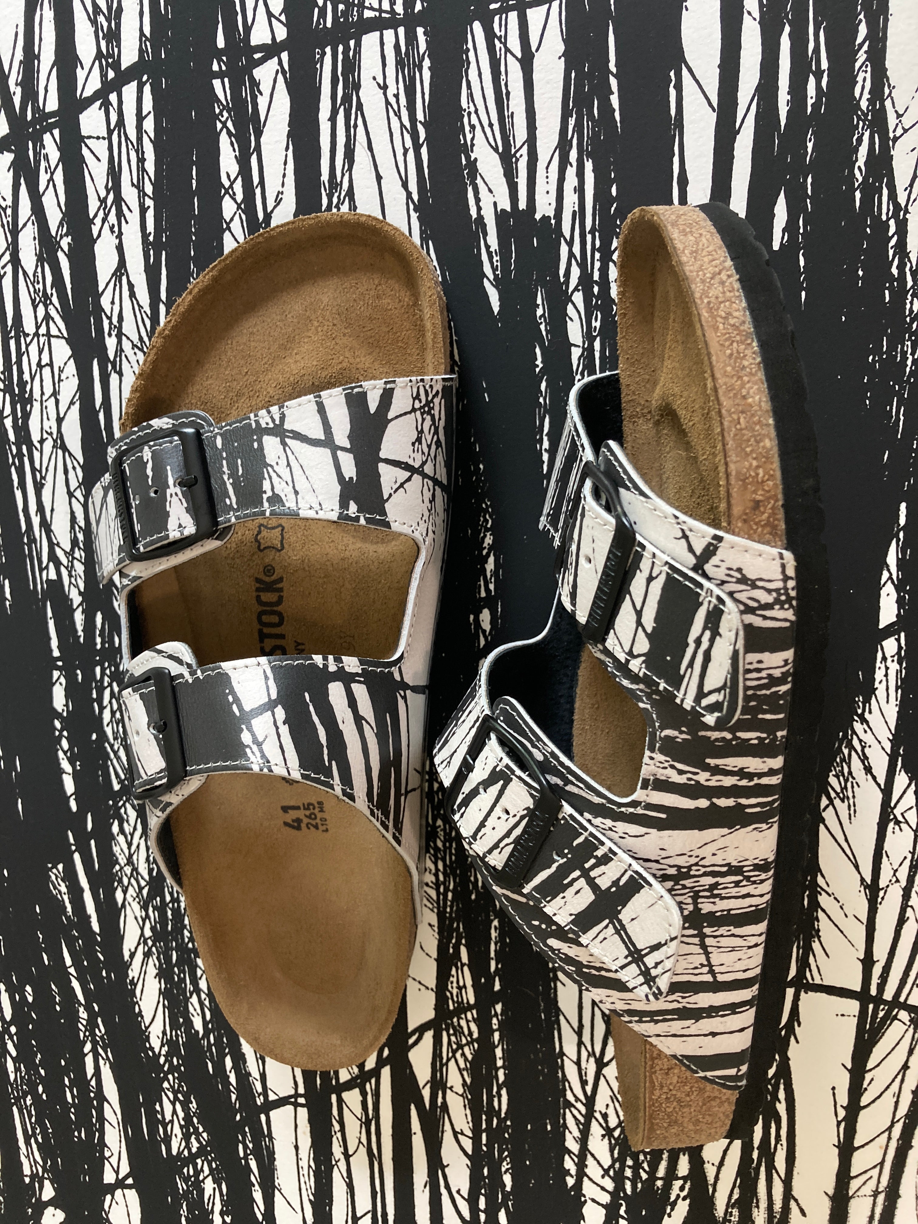 UNITY custom Birkenstocks by Malgorzata Oakes x Michael Grey