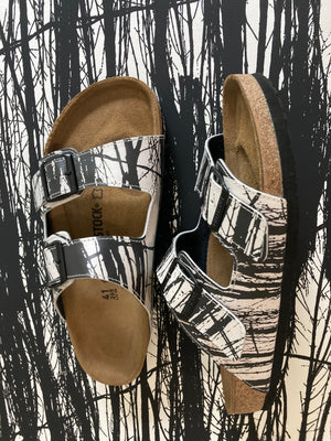 UNITY custom Birkenstocks by Malgorzata Oakes x Michael Grey