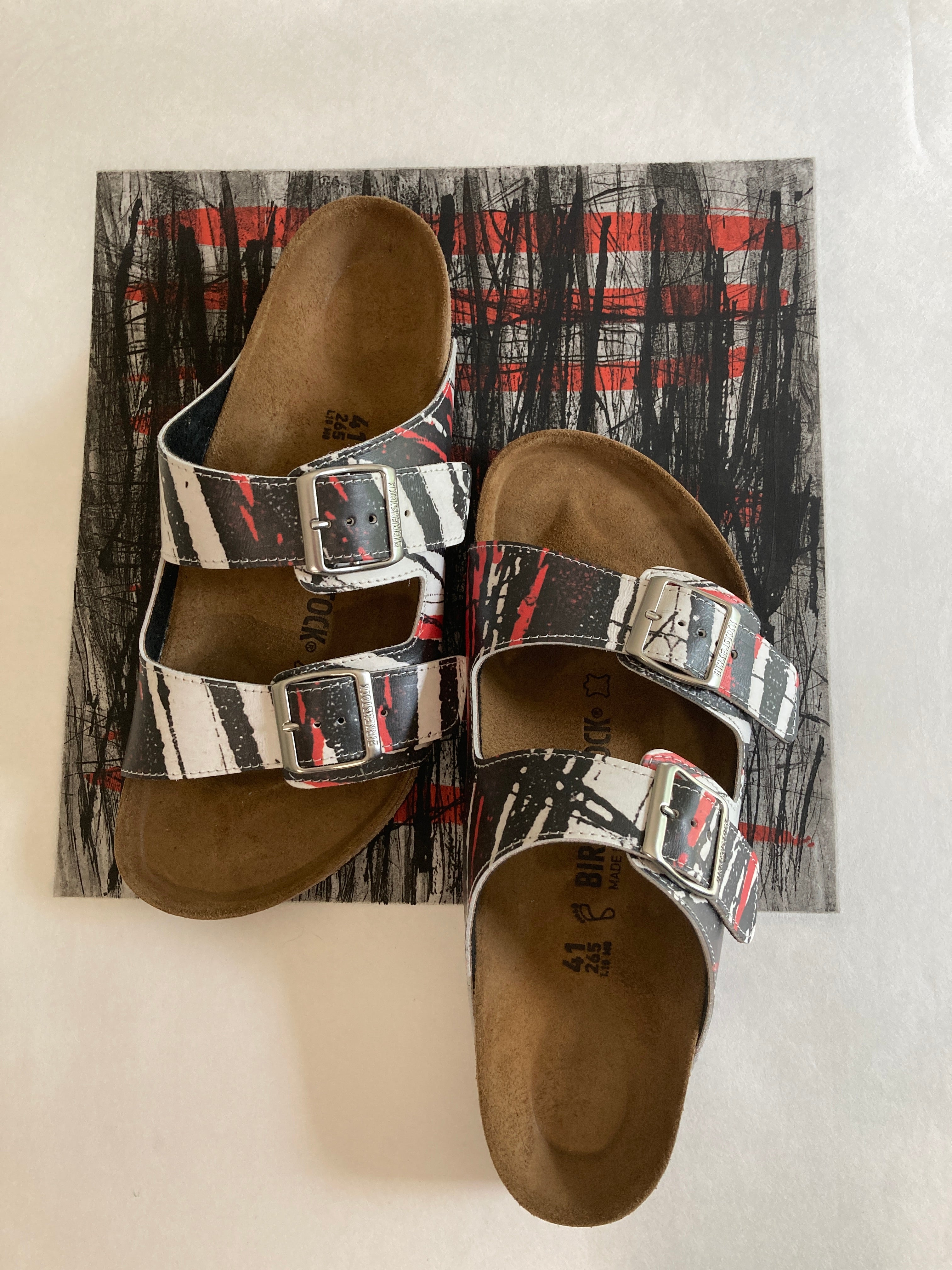 GETAWAYS custom Birkenstocks by Malgorzata Oakes x Michael Grey