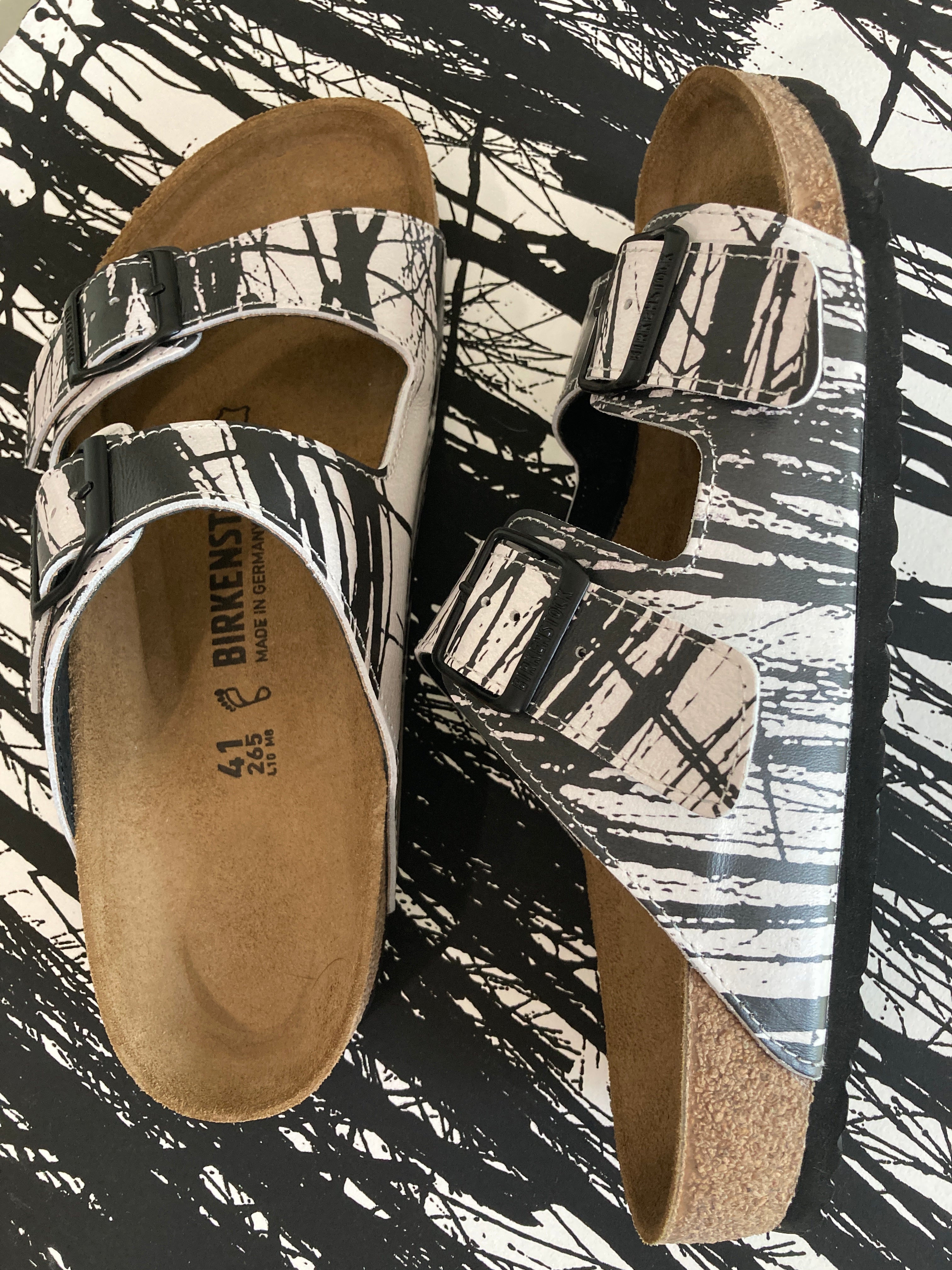 UNITY custom Birkenstocks by Malgorzata Oakes x Michael Grey
