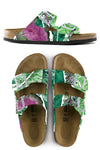 LEAFY GREENS CUSTOM BIRKENSTOCKS BY MICHAEL GREY X MARCELLA KRIEBEL