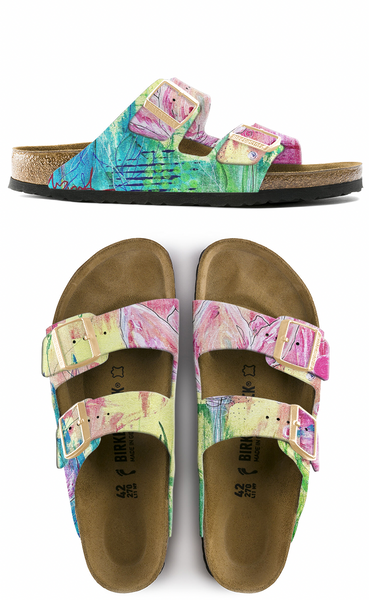 美品☆Footprints　BIRKENSTOCK　23cm　ツートン　ロング THE PATH: CUSTOM BIRKENSTOCKS by ANNIKA VRETINGER x Michael