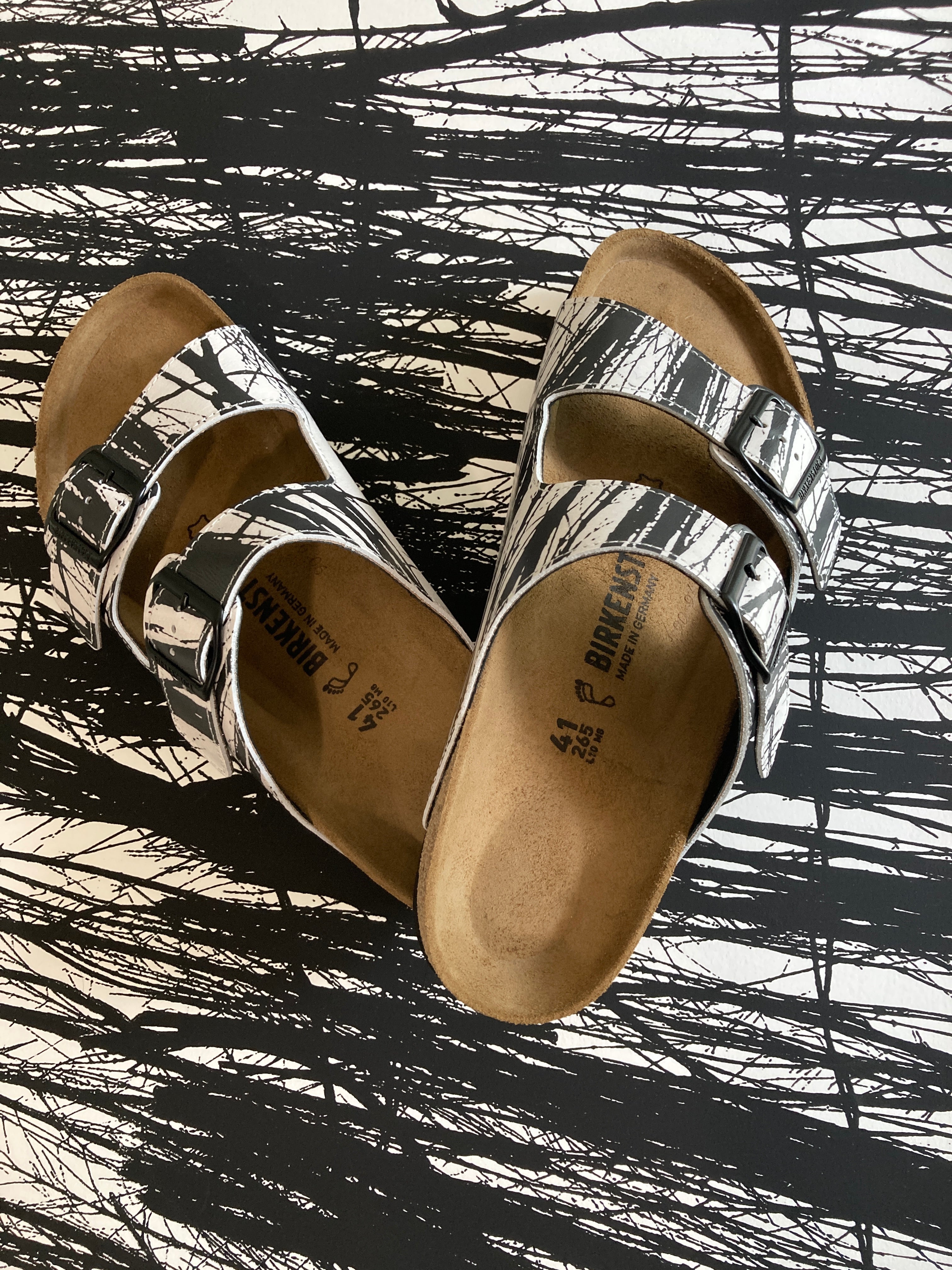 UNITY custom Birkenstocks by Malgorzata Oakes x Michael Grey