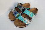 PLAYING WITH FIRE CUSTOM BIRKENSTOCKS  by WENDY MCWILLIAMS x Michael Grey