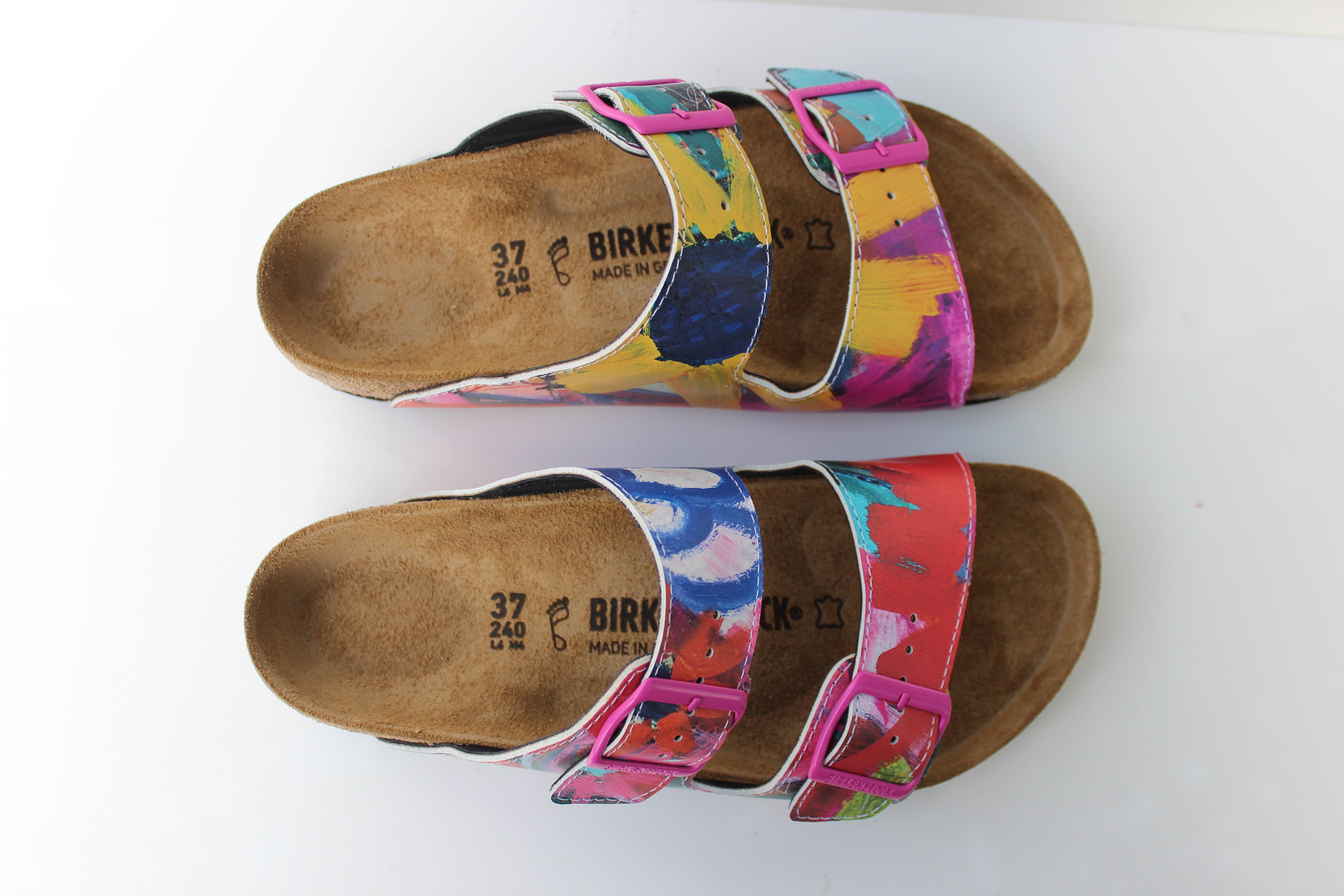 Art for your feet! Artist Cindy Larimore offers custom Birkenstock