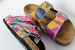 "BLOOMING RIGHT" BIRKENSTOCKS  by WENDY MCWILLIAMS x Michael Grey