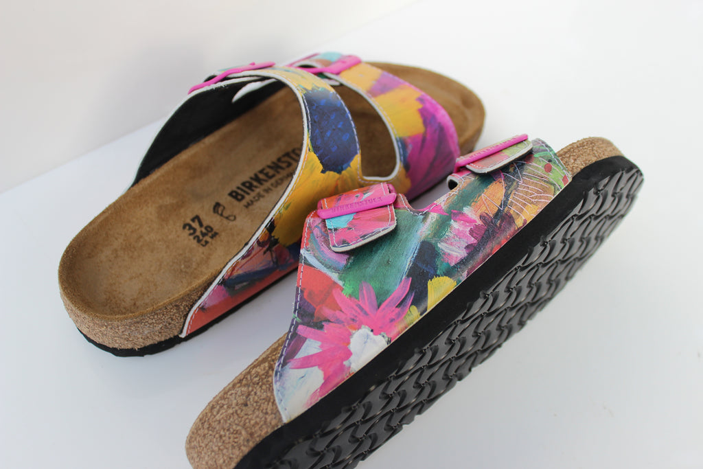 "BLOOMING RIGHT" BIRKENSTOCKS  by WENDY MCWILLIAMS x Michael Grey