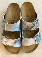 SEASIDE: CUSTOM BIRKENSTOCKS  by CAT TESLA ART x Michael Grey