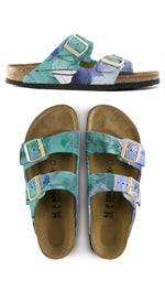 MOVING FORWARD CUSTOM BIRKENSTOCKS  by PAMELA J. BLACK ART x Michael Grey