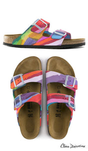 RAPTURE CAPTURE  custom Birkenstock sandals by Claire Desjardins x Michael Grey