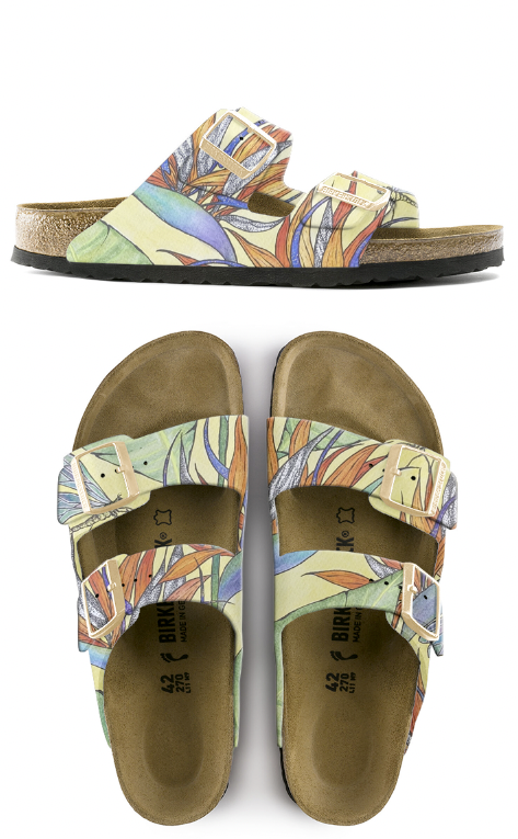 PARADISE:  CUSTOM BIRKENSTOCKS  by AISHWARIA GANORE x Michael Grey