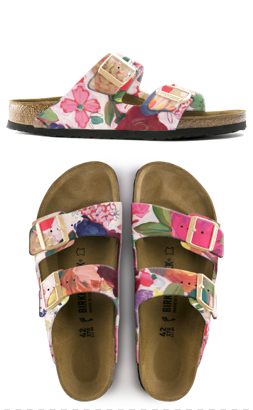 MARKET FLORAL CUSTOM BIRKENSTOCKS  by AUGUST WREN x Michael Grey