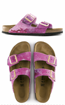 RASBERRY SKIES:  CUSTOM BIRKENSTOCKS  by ANGIE CRAGWICK x Michael Grey