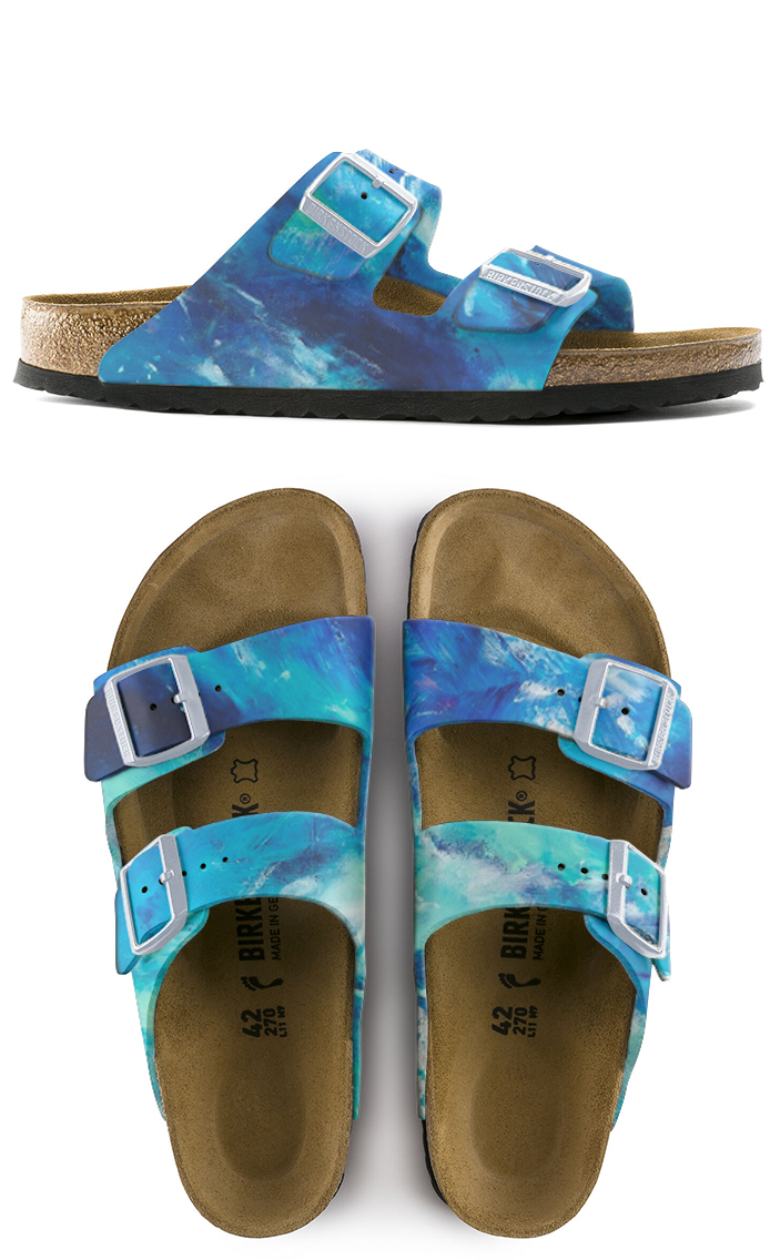 INTO THE OCEAN CUSTOM BIRKENSTOCKS by COURTS LIPPETT ART x Michael