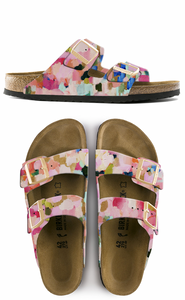 JOY REIGNS CUSTOM BIRKENSTOCKS  by CARRIE SCHMITT x Michael Grey