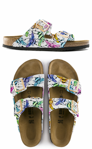 DANCING BEES:  CUSTOM BIRKENSTOCKS  by AISHWARIA GANORE x Michael Grey