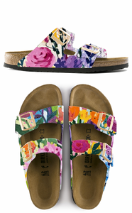 FRESHLY PICKED CUSTOM BIRKENSTOCKS  by BETH NADLER x Michael Grey