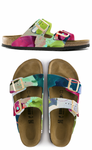 WE'RE UNDER THE SAME SKY:  CUSTOM BIRKENSTOCKS  by PAMELA BLACK x Michael Grey
