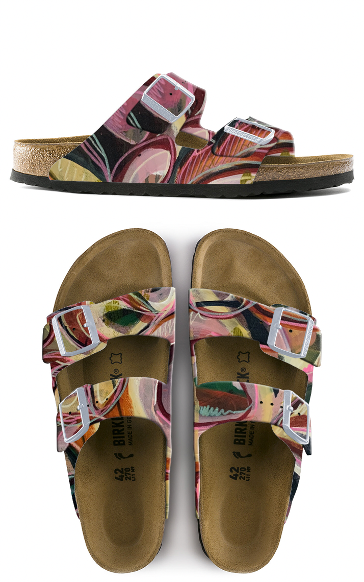 INDIAN SUMMER:  CUSTOM BIRKENSTOCKS  by SUMMER ALLEN x Michael Grey