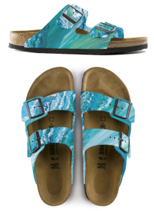 PIPELINE CUSTOM BIRKENSTOCKS  by MONIKA KUPIEC x Michael Grey