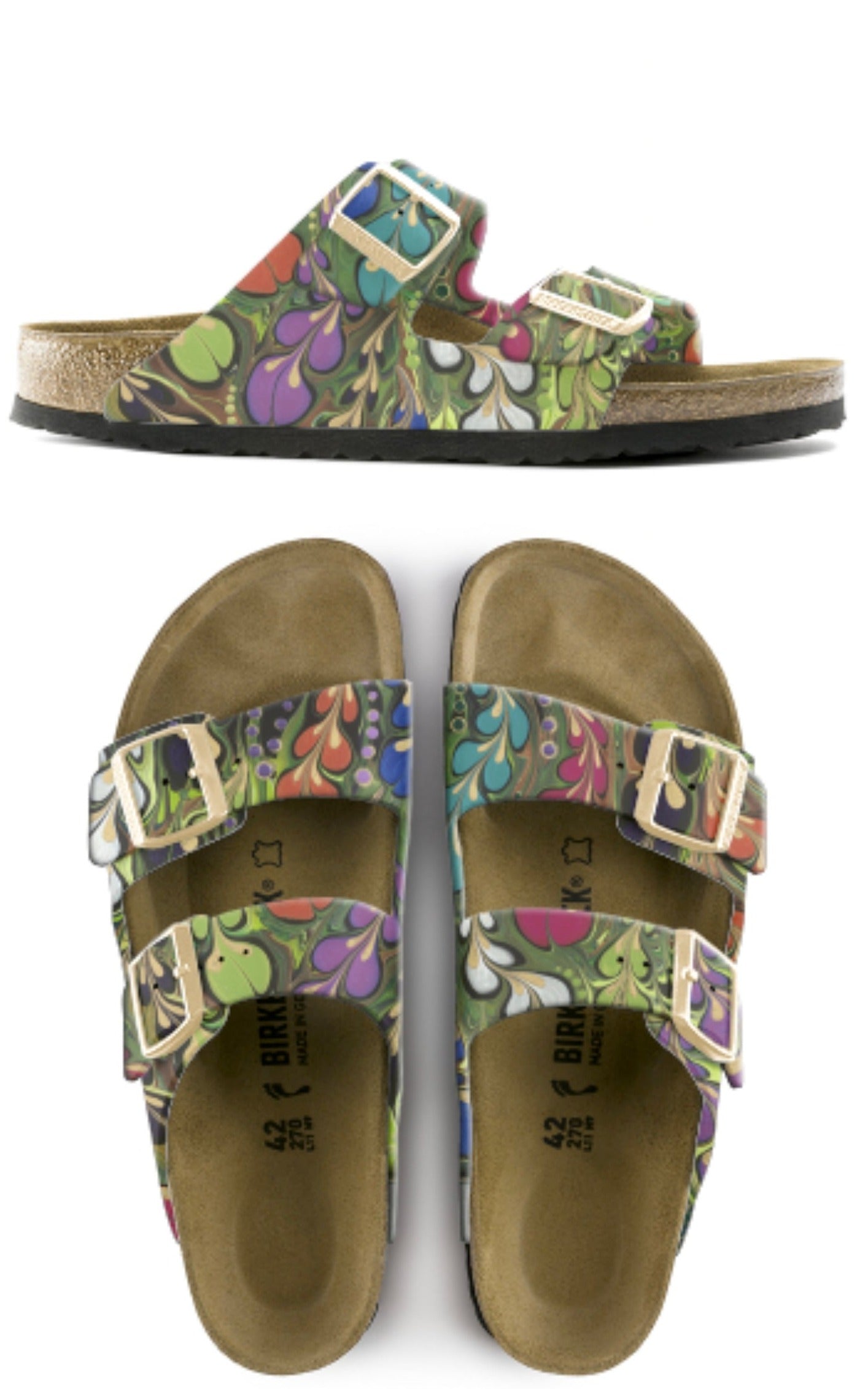 FLORAL SYMPHONY :  CUSTOM BIRKENSTOCKS  by SARAH LEVIN x Michael Grey