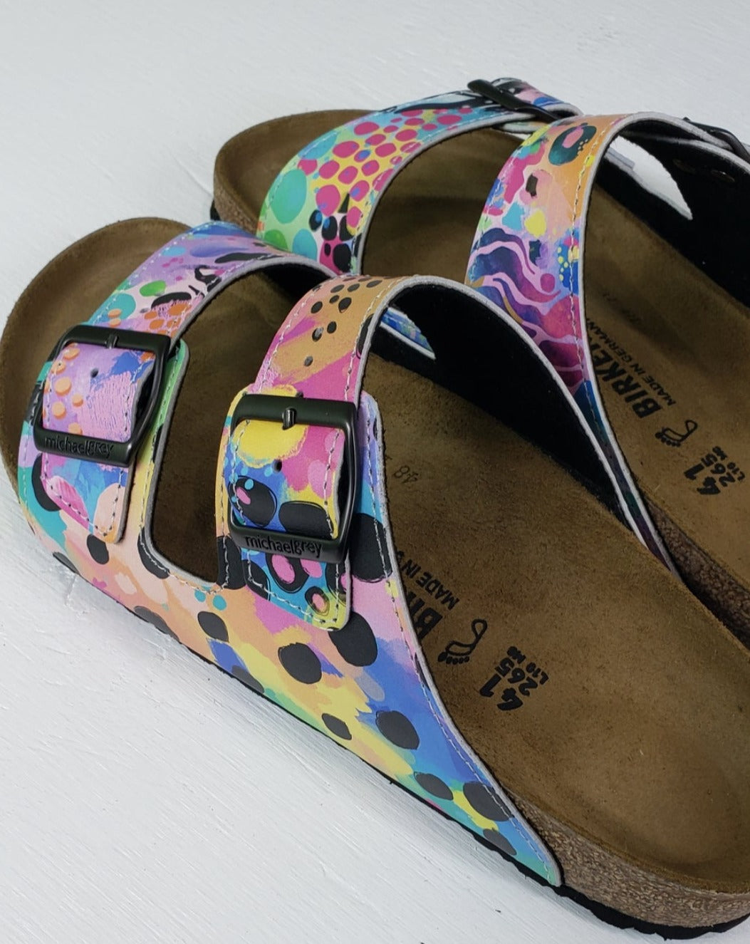KASEY BLACK: CUSTOM BIRKENSTOCKS  by KASEY RAINBOW x Michael Grey
