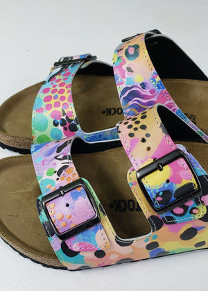 Art for your feet! Artist Cindy Larimore offers custom Birkenstock