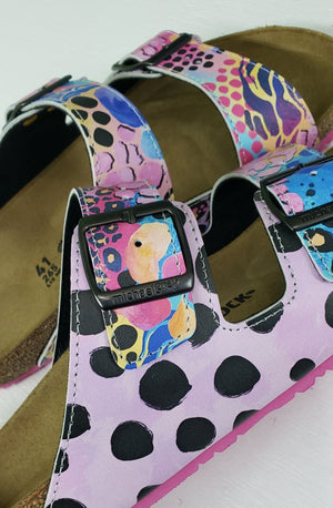 KASEY PINK: CUSTOM BIRKENSTOCKS  by KASEY RAINBOW x Michael Grey