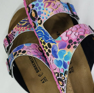 KASEY PINK: CUSTOM BIRKENSTOCKS  by KASEY RAINBOW x Michael Grey