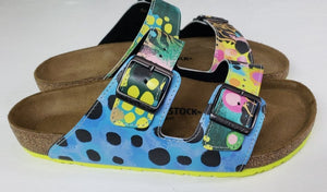 KASEY NEON YELLOW: CUSTOM BIRKENSTOCKS  by KASEY RAINBOW x Michael Grey